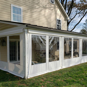 Clear Vinyl Drop Curtain Enclosures