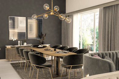Example of a dining room design in Other