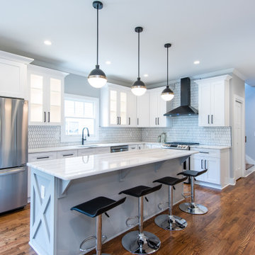 Custom Kitchen with Oversized Island
