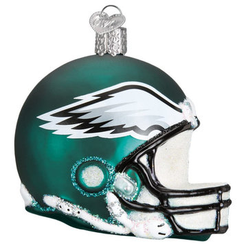 Old World Christmas Philadelphia Eagles Helment Blown Glass Ornament