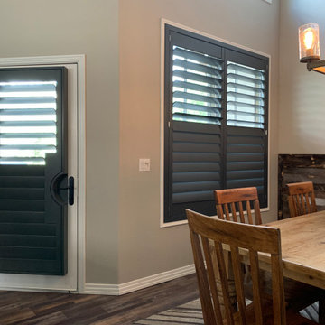 Split Panel Shutters with French Door Cutout in Breckenridge, CO