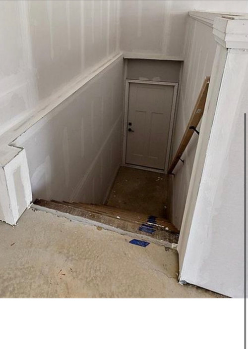 can I finish garage stairs