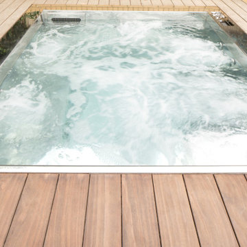 Luxury Stainless Steel Hot Tub