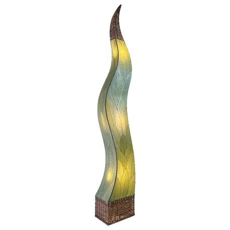 Eangee Flame Giant Floor Lamp, Green