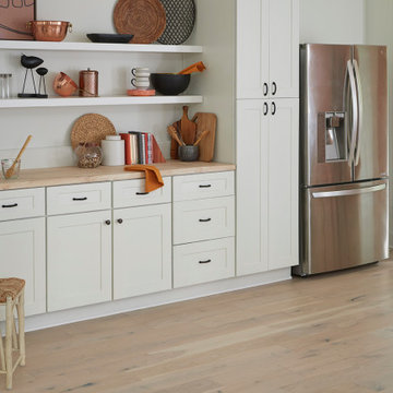 White, Solid, White Birch, Kitchen Cabinets