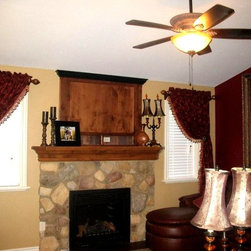 Tuscan Living Room Design - Curtains