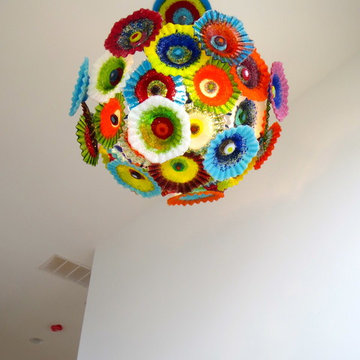 Flower Chandelier Installation : Seaside Park NJ Hurricane Sandy Reconstruction