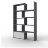 PATO Modular Bookcase, Slate Grey/White Monaco