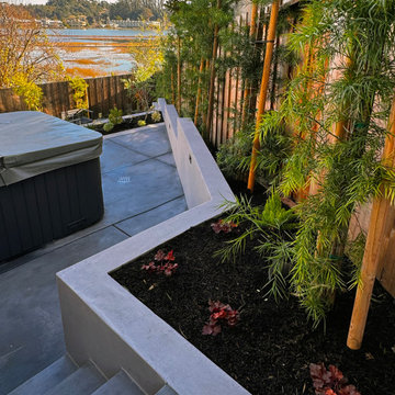Terraced Modern Landscape Transformation - Mill Valley, CA