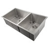 ZLINE Undermount Double Bowl Sink in Stainless Steel with Bottom Grid