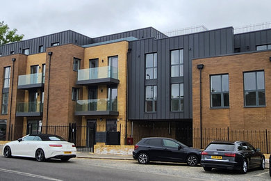 Inspiration for a contemporary house exterior in London.