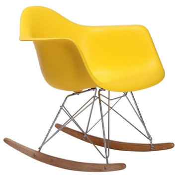 Rocker Bucket Chair, Yellow