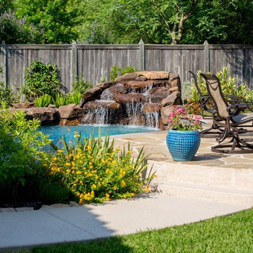 Stand Alone Pergola with Beautiful Pool & Landscaping