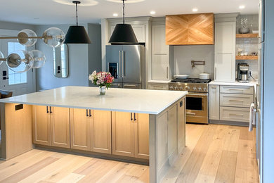 Example of a transitional kitchen design in Other