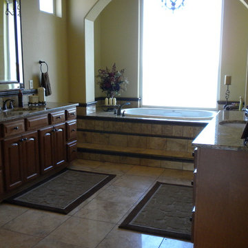 Stunning master bathroom with his/hers vanities
