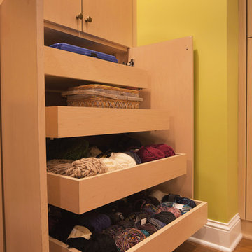 Transitional Craft Room, Bedroom, Family Room & 2nd Floor Primary Suite