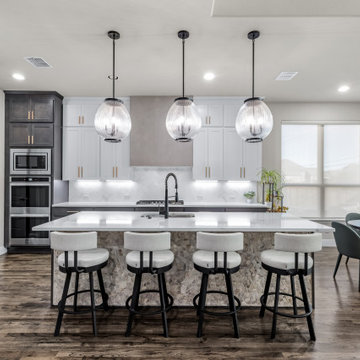 Builder Basic Becomes Transitional Dream Home
