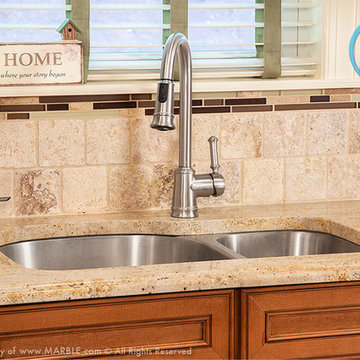 Ivory Gold Granite Kitchen Countertops | Marble.com