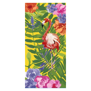 30"x60" New Painted Flamingo Premium Velour Beach Towel 