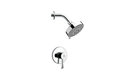 Chrome Shower Faucet Set With Multi Function Shower Head