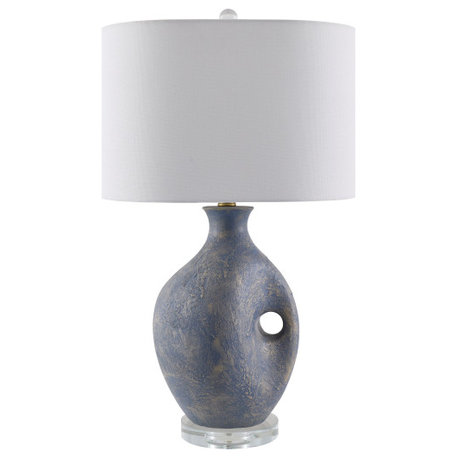 Haria Traditional Accent Table Lamp, Blue