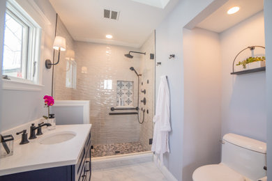 Bathroom - cottage bathroom idea in Detroit