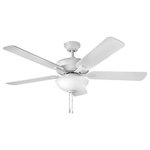 Hinkley - Hinkley 903352FCW-LIA Metro Illuminated - 52 Inch 5 Blade Ceiling Fan - Metro Illuminated evokes a sense of timeless tradiMetro Illuminated 52 Brushed Nickel Matte *UL Approved: YES Energy Star Qualified: n/a ADA Certified: n/a  *Number of Lights: 2-*Wattage:9w LED bulb(s) *Bulb Included:Yes *Bulb Type:LED *Finish Type:Brushed Nickel