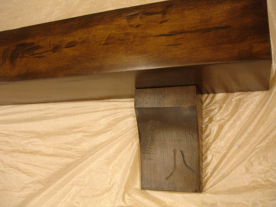 maple distressed mantel