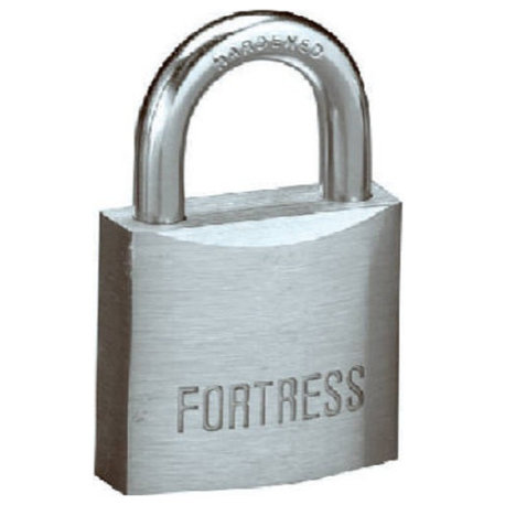 Master Lock 1840D Fortress Solid Brass Padlock w/Hardened Steel Shackle, 1-9/16"