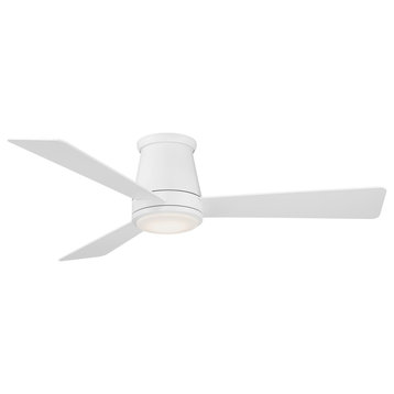 Hug Indoor/Outdoor 3-Blade Smart Ceiling Fan 52" Matte White, LED, Remote