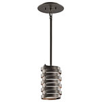 Kichler Lighting - Roswell 1-Light Mini-Pendant Olde Bronze - This 1 light mini pendant from the Roswell(TM) colRoswell 1 Light Mini  *UL Approved: YES Energy Star Qualified: n/a ADA Certified: n/a  *Number of Lights: 1-*Wattage:100w Incandescent bulb(s) *Bulb Included:No *Bulb Type:Incandescent *Finish Type:Brushed Nickel