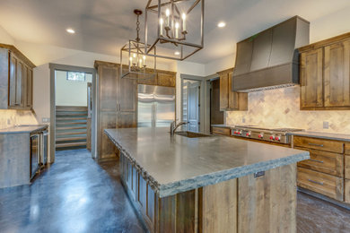 Mountain style kitchen photo in Dallas