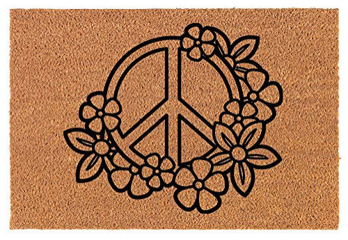Creative Co-op Natural Coir Doormat 