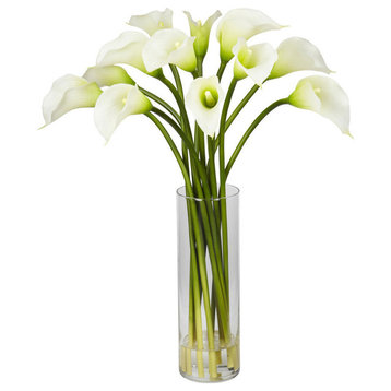 Mini Calla Lily Flower Arrangement, Cream