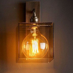 Smoked Glass Globe Wall Lights - Wall Lights