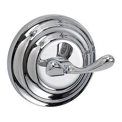 Designers Impressions - 900 Series Polished Chrome Double Robe Hook - Robe & Towel Hooks
