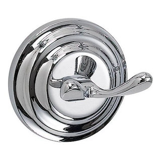 900 Series Polished Chrome Double Robe Hook - Traditional - Robe & Towel  Hooks - by Door Corner