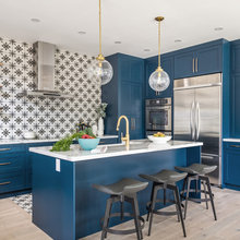 Blue Shaker Cabinets