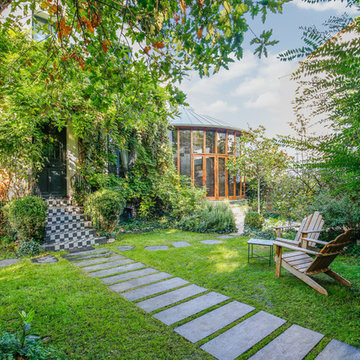 Jardin vu du fond
