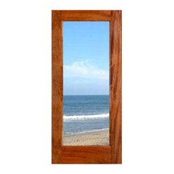 MAHOGANY 1 LITE DUAL GLASS EXTERIOR FRENCH DOOR (1-3/4") - FD1L - Windows And Doors