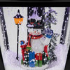17.75" Lighted Musical Wall Mounted Snowing Christmas Street Lamp