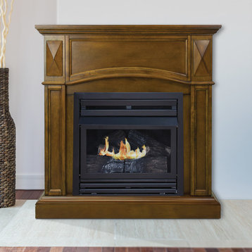 Pleasant Hearth 36" Natural Gas Compact Heritage Vent Free Fireplace System