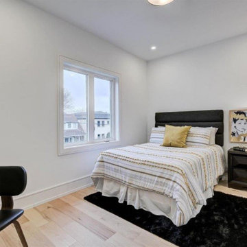 Modern Bedroom with black, gold and white colour theme