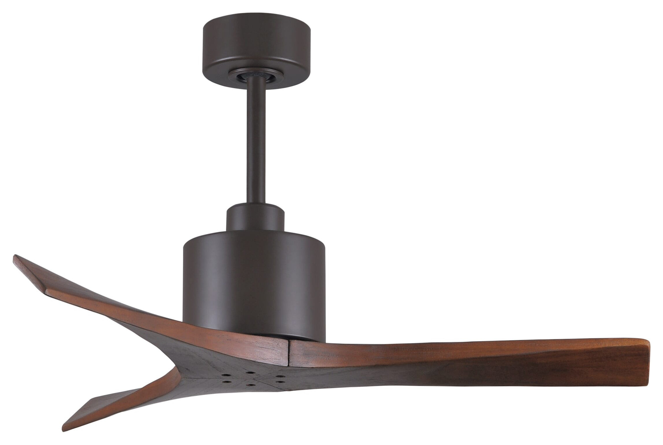 Mollywood 6-Speed DC 42 Ceiling Fan in Textured Bronze with Walnut ...