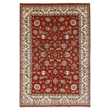 Persian Rug Mashad 9'11"x6'8" Hand Knotted