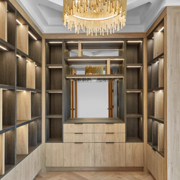 Modern New Home - Woodgrain Melamine Library