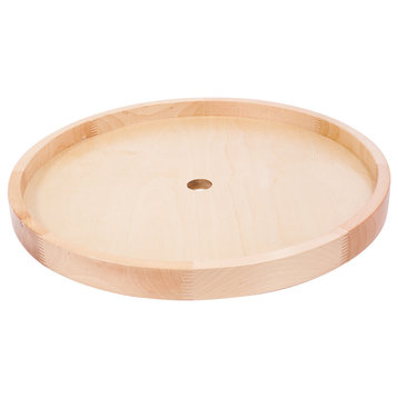 18" Diameter Round Wooden Lazy Susan With Hole