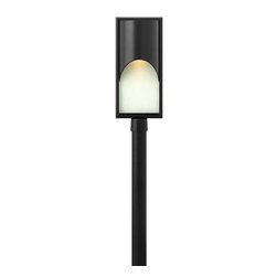 Hinkley - Hinkley Cascade 1 Light Satin Black Post Light, 1831SK-GU24 - Post Lights