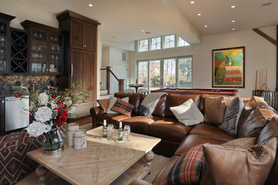 Example of a living room design in Boston
