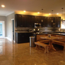 Kitchen open to family room